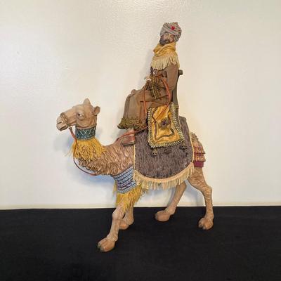 LOT 144: Three Wise Men / Kings on Camels Statue / Figurine Set