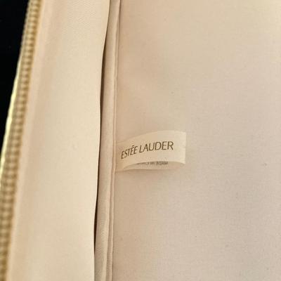 LOT 145: All That Glitters is Gold - Vintage High Top Velcro Light Up Sneakers / Shoes with Estee Lauder Gold Travel Case