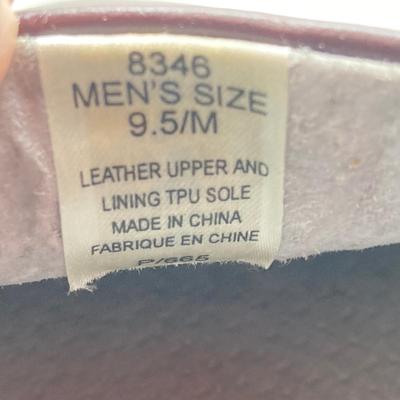 LOT 146: Lady Thorogood Classic Work Shoe Size 6 and L.B. Evans Men's 8346 Size 9.5 Leather Upper Shoe