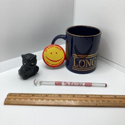 LOT 147: Vintage This and That Collection - Longaberger Mug, Alice in Puzzleland / Pondsnag Puzzles, The Barclay Philadelpha Glass...