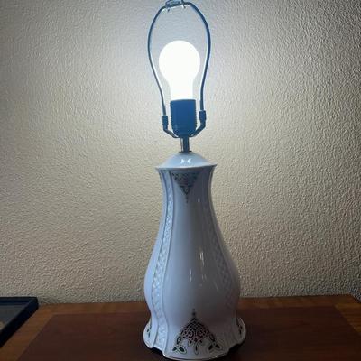 Royal Tara Irish Fine Bone China Table Lamp Base with Celtic Knot Design