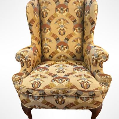 Pair of Henredon Wingback Armchairs