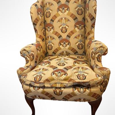 Pair of Henredon Wingback Armchairs