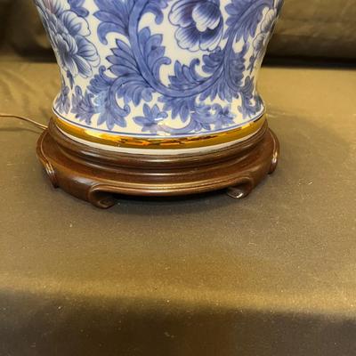 Blue and White Porcelain Ginger Jar Table Lamp (BD-BC*)