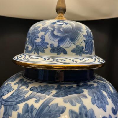 Blue and White Porcelain Ginger Jar Table Lamp (BD-BC*)