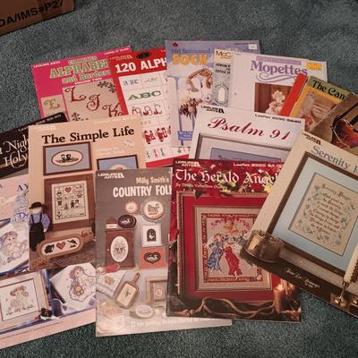 LOT 164: Large Collection of Vintage Embroidery and Sewing Patterns