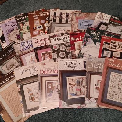 LOT 164: Large Collection of Vintage Embroidery and Sewing Patterns