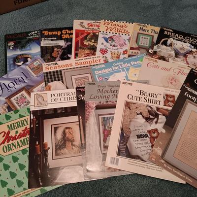 LOT 164: Large Collection of Vintage Embroidery and Sewing Patterns