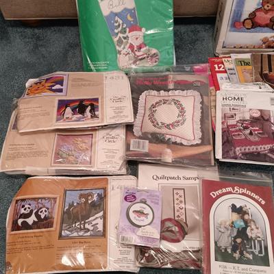 LOT 164: Large Collection of Vintage Embroidery and Sewing Patterns
