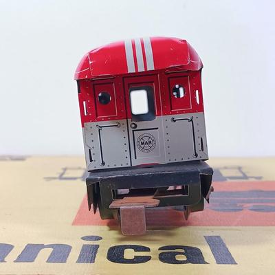 LOT 166: Vintage Marx Coal Tender and NYC Caboose with Other Metal O Gauge Train Cars, Metal Track & Train Magazines