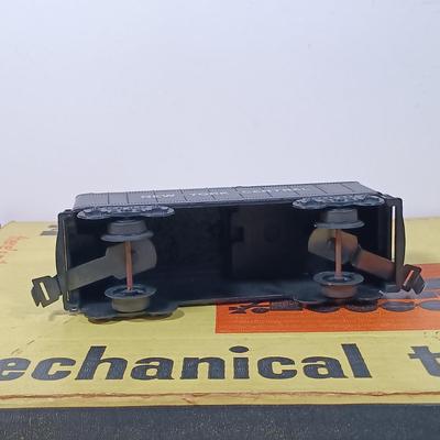 LOT 166: Vintage Marx Coal Tender and NYC Caboose with Other Metal O Gauge Train Cars, Metal Track & Train Magazines