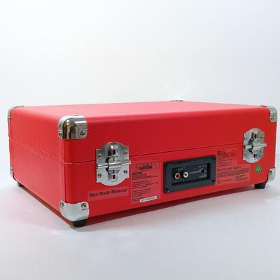 LOT 167: Innovative Technology Bluetooth Record Player with Vintage VHS Star Trek Collector's Edition Tapes