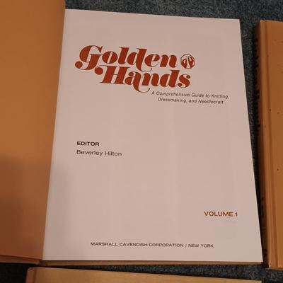 LOT 165: Vintage Golden Hands Textile Craft Books, Kenner Knit Magic & Wood and Plastic Looms