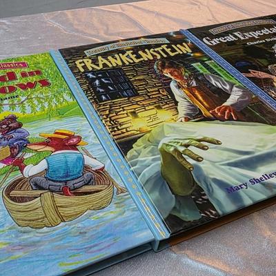 Treasury of Illustrated Classics Hardcover Book Bundle – 4 Classic Literature Titles