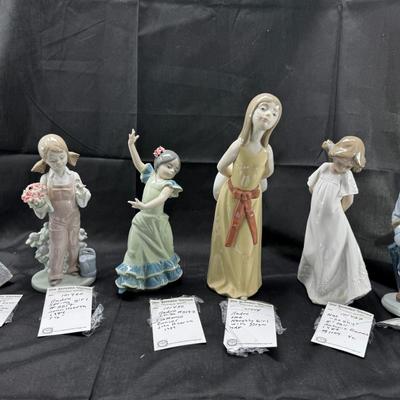 Sale Photo Thumbnail #475: 6 Lladro or Nao figurines all in perfect condition. No original boxes or COA. Can be shipped  double double boxed. These Lladros were part of a large collection from an avid Lladro fan. being sold now to benefit the family.