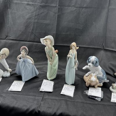 Sale Photo Thumbnail #487: 6 Lladro or Nao figurines all in perfect condition. No original boxes or COA. Can be shipped  double double boxed. These Lladros were part of a large collection from an avid Lladro fan. being sold now to benefit the family.
