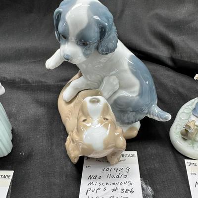 Sale Photo Thumbnail #492: 6 Lladro or Nao figurines all in perfect condition. No original boxes or COA. Can be shipped  double double boxed. These Lladros were part of a large collection from an avid Lladro fan. being sold now to benefit the family.