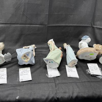 Sale Photo Thumbnail #500: 6 Lladro or Nao figurines all in perfect condition. No original boxes or COA. Can be shipped  double double boxed. These Lladros were part of a large collection from an avid Lladro fan. being sold now to benefit the family.