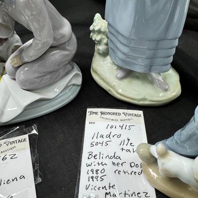 Sale Photo Thumbnail #509: 6 Lladro or Nao figurines all in perfect condition. No original boxes or COA. Can be shipped  double double boxed. These Lladros were part of a large collection from an avid Lladro fan. being sold now to benefit the family. The two clowns are made in Chin