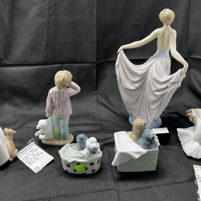 Sale Photo Thumbnail #530: 6 Lladro or Nao figurines all in perfect condition. No original boxes or COA. Can be shipped  double double boxed. These Lladros were part of a large collection from an avid Lladro fan. being sold now to benefit the family.