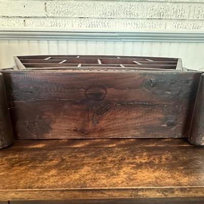 Vintage Rosewood Display Shelf with Open Compartments
