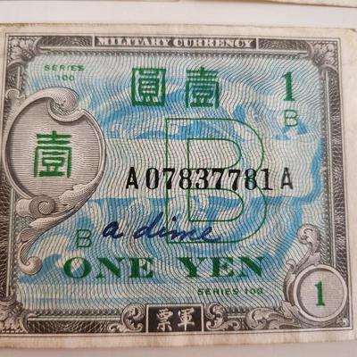 Grouping of WW2 Military Currency Notes