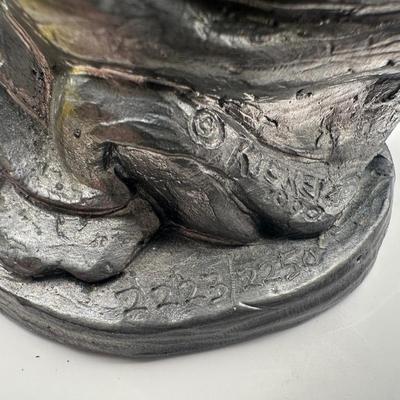 Michael Ricker (Rawcliffe) Pewter Nativity Set with Stable, Made in USA