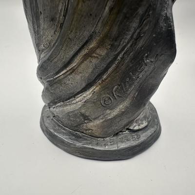 Michael Ricker (Rawcliffe) Pewter Nativity Set with Stable, Made in USA