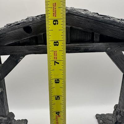 Michael Ricker (Rawcliffe) Pewter Nativity Set with Stable, Made in USA