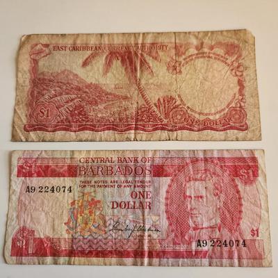 Two Caribbean Currency Notes