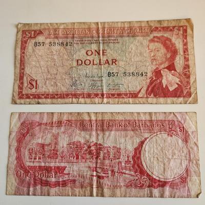 Two Caribbean Currency Notes