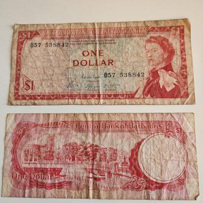 Two Caribbean Currency Notes