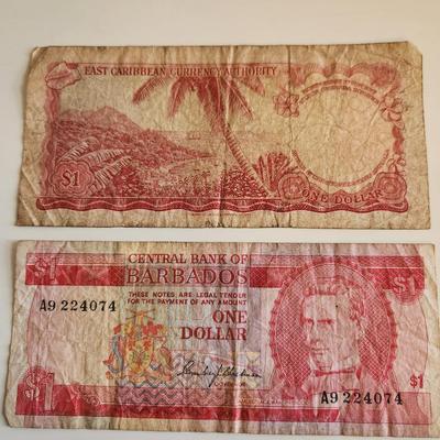 Two Caribbean Currency Notes