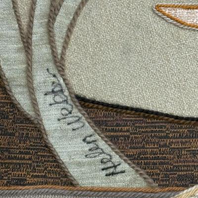 Sale Photo Thumbnail #65: Signd, Limited Edition Tapestry from the Classics Collection  52/100
Made with natural fibers, this is a magnificent tapestry 
signed, lower left 
6 feet by 4 feet, retails at $2750.00 to $6000.00
good condition, minimal staining on the back