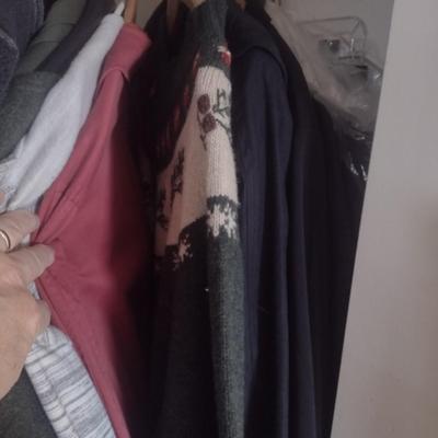 Closet Full of Woman's Clothing Jackets and Sweaters Coldwater Creek, L.L. Bean, Other Mostly 2 and 3X Choice A