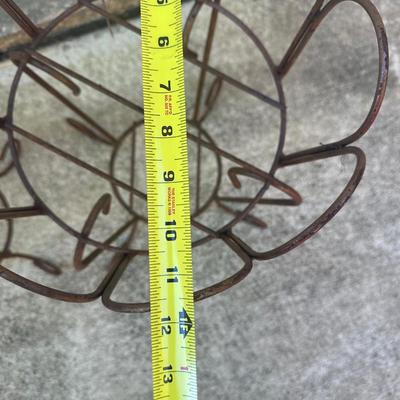 Three Wrought Iron Garden Plant Stands