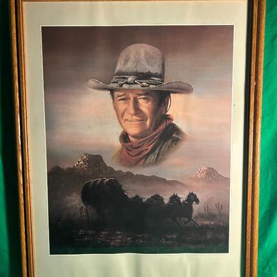 Framed John Wayne Print