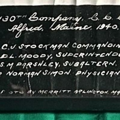 1940 130th Company CCC Alfred Maine Photograph