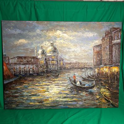 Oil Painting of Venice Scene
