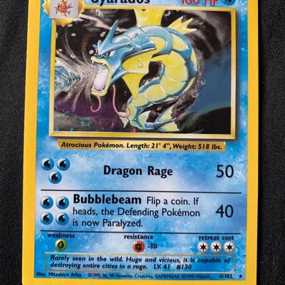 Pokemon Holo Fossil Gyarados