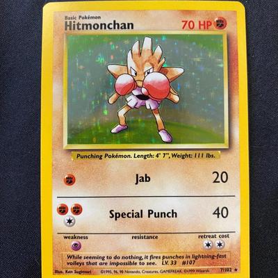 Base Set Hitmonchan Holo #7/102