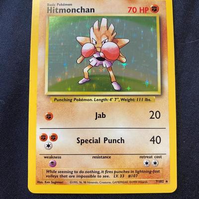 Hitmonchan Holo Base Set Card