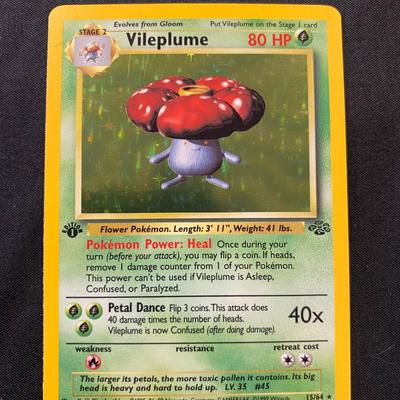 Pokemon First Edition Holo Vileplume