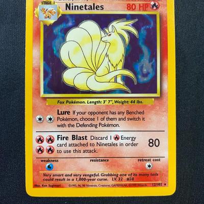 Base Set Ninetales Holo Card