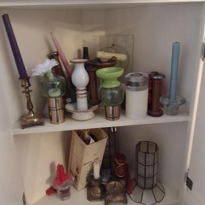 Nice Collection of Candle Holders, Tea Lights and Candle Accessories Home Decor