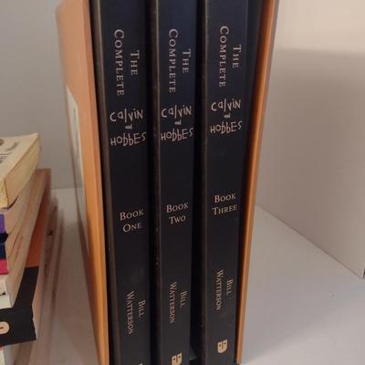 Collection of Cartoon and Satire Books Includes Calvin & Hobbes, Bloom County, Peanuts