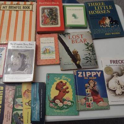 Large Assortment of Vintage Children's Books Various Titles and Condition