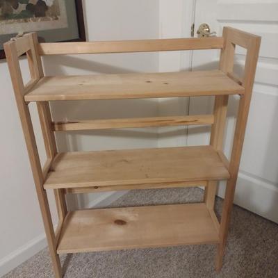 Solid Wood Three Shelf Bood Stand
