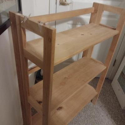 Solid Wood Three Shelf Bood Stand