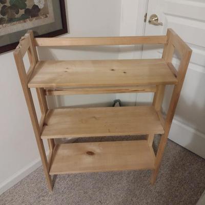 Solid Wood Three Shelf Bood Stand